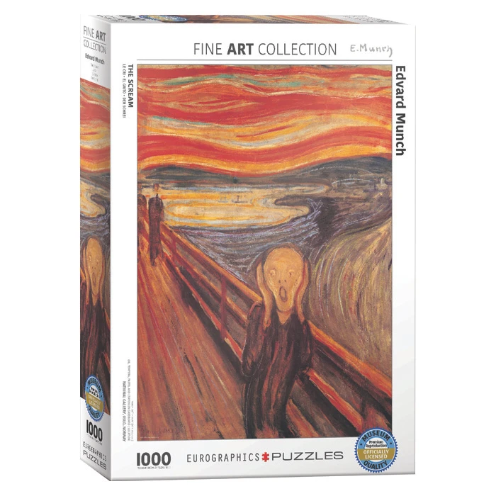 پازل 1000 تکه یوروگرافیکس پازلز مدل The Scream كد 60004489