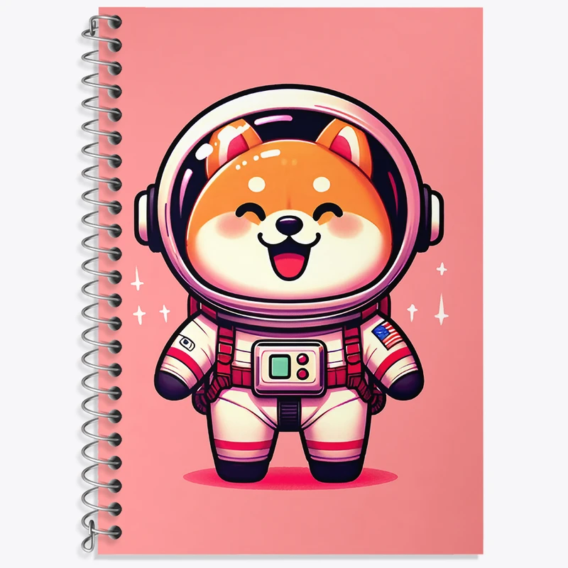 دفتر نت موسیقی 50 برگ خندالو طرح سگ فضانورد کد N5978