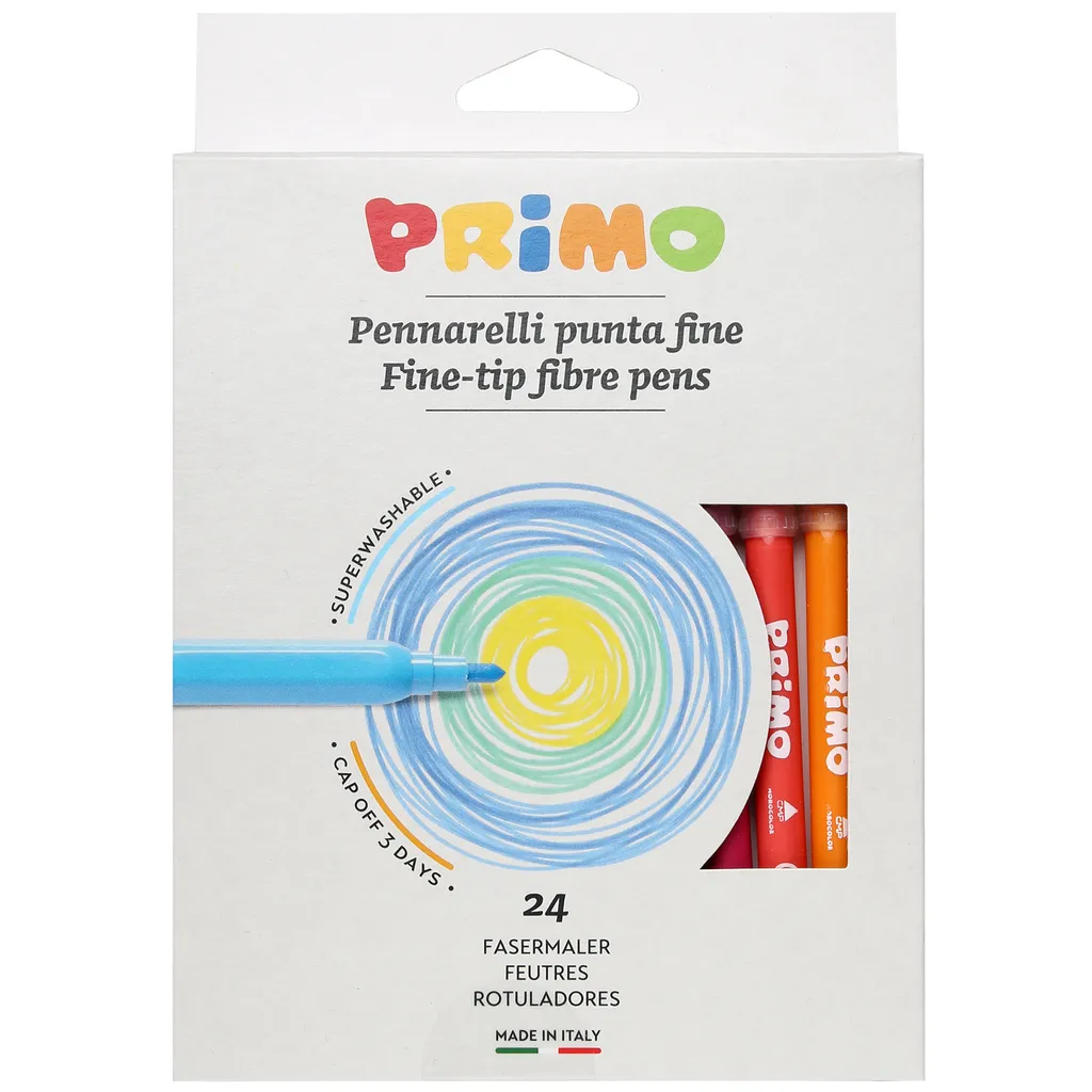 ماژیک 24 رنگ پریمو مدل Fine-tip Fibre Pens