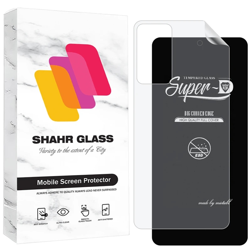 محافظ صفحه نمایش شهر گلس مدل SUNS مناسب برای گوشی موبایل شیائومی Poco F5 Pro / Redmi K60 / Redmi K60 Pro به همراه محافظ پشت گوشی 