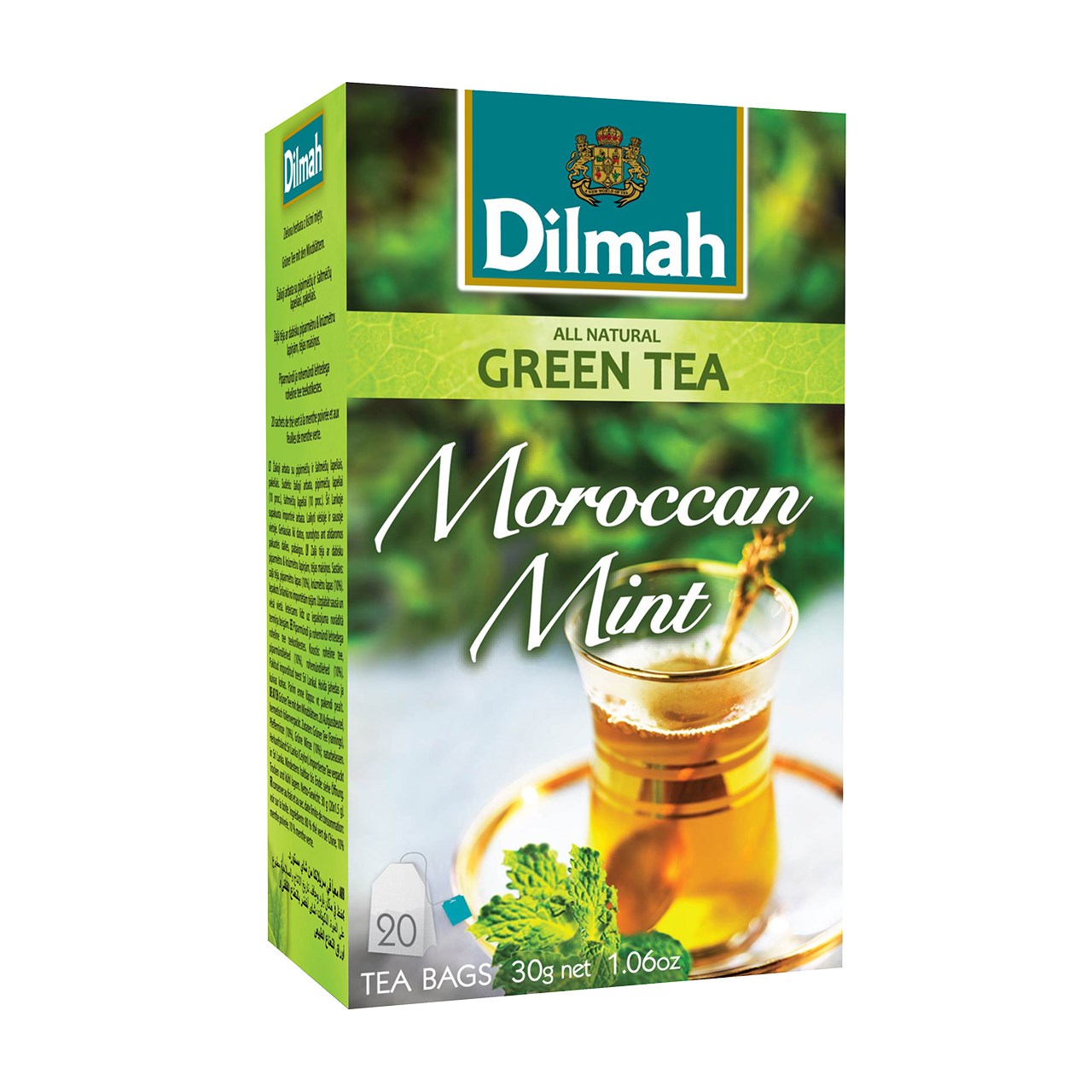 بسته چای سبز دیلما مدل Moroccan Mint