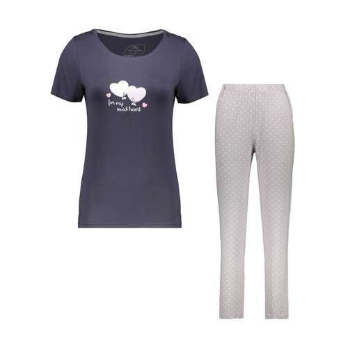 ست تی شرت آستین کوتاه و شلوار زنانه مون‌سا مدل 163135494