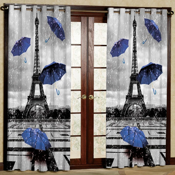 پرده مدل هازان پانچی کد 1 سایز 280x140 سانتی متر