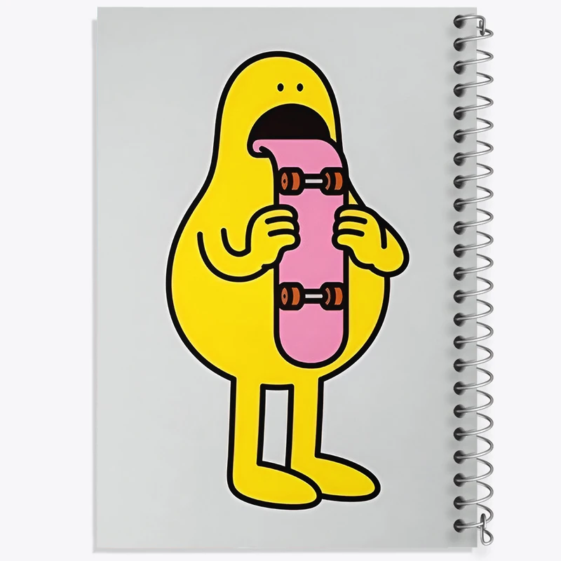 دفتر ژورنال نویسی 50 برگ خندالو مدل نقطه ای طرح شکلک بامزه کد N2938