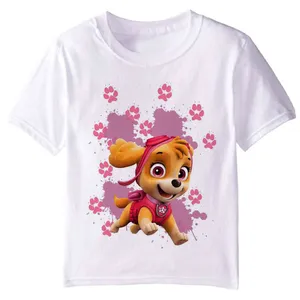 تی شرت آستین کوتاه دخترانه مدل سگ F10