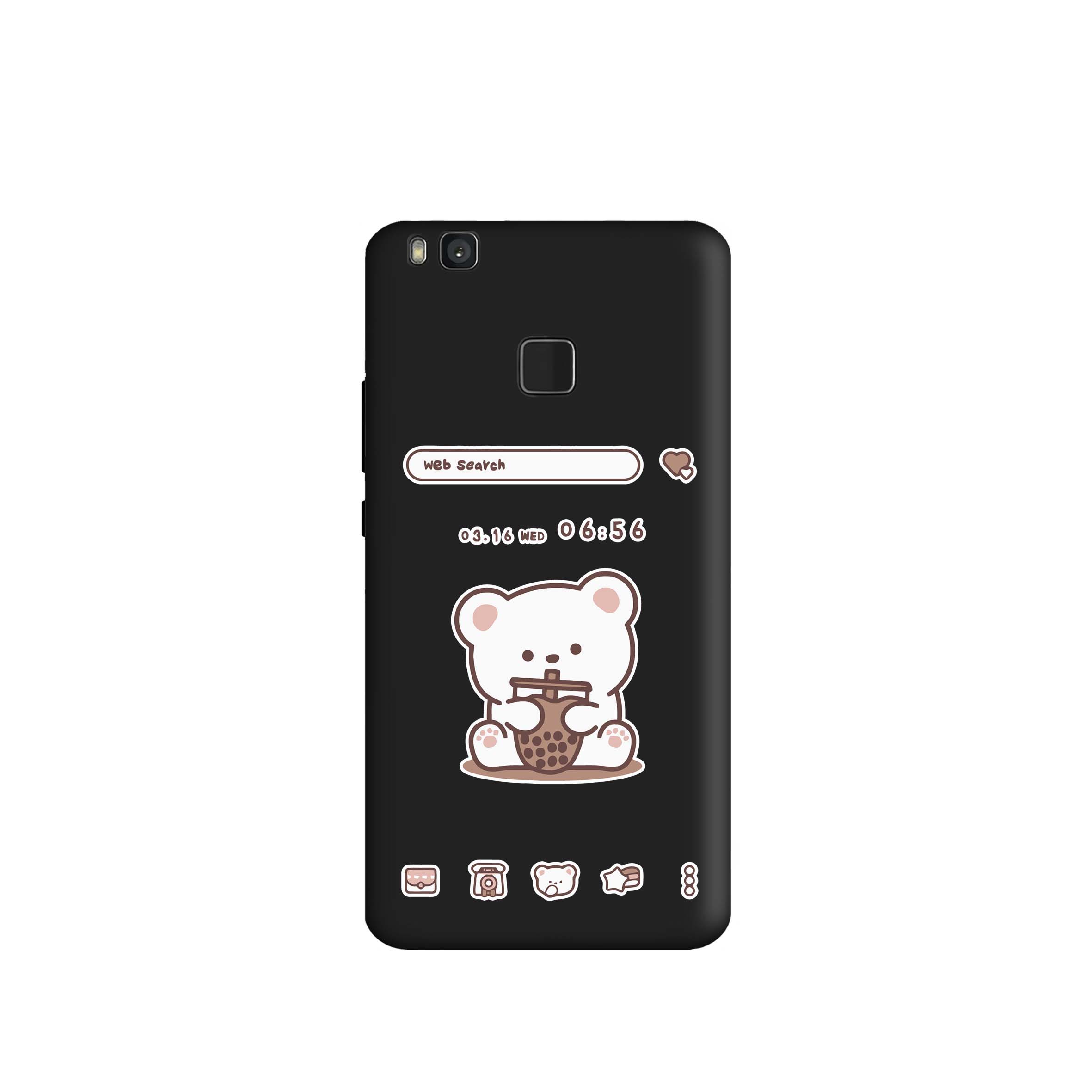 کاور طرح خرس اسموتی کد m3526 مناسب برای گوشی موبایل هوآوی P9 Lite