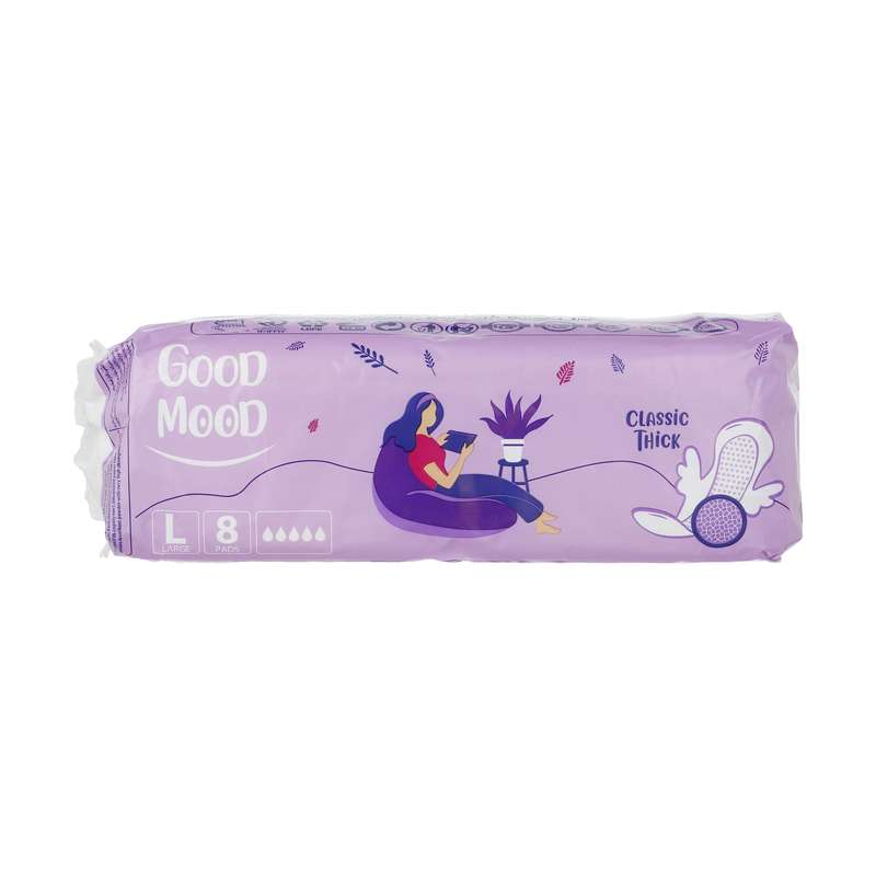 نوار بهداشتی گود مود مدل classic thick بسته 8 عددی 