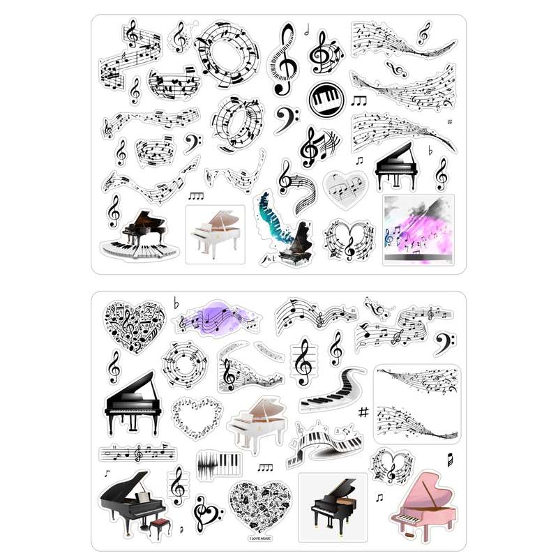 برچسب مدل Music 2 طرح بولت ژورنال و اسکرپ بوک کد 43 بسته 2 عددی برچسب مدل Music 2 طرح بولت ژورنال و اسکرپ بوک کد 43 بسته 2 عددی