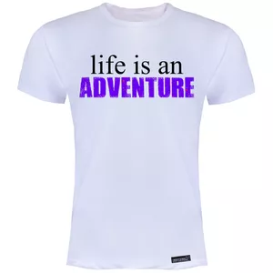 تی شرت آستین کوتاه مردانه 27 مدل Life is Adventure کد MH1543