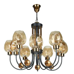 لوستر ده شعله چشمه نور کد 1705/10BK