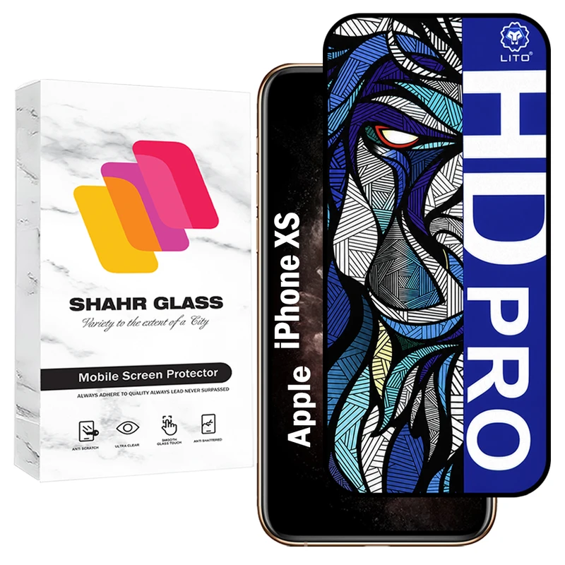 محافظ صفحه نمایش شهر گلس مدل LITOHDS مناسب برای گوشی موبایل اپل iPhone XS