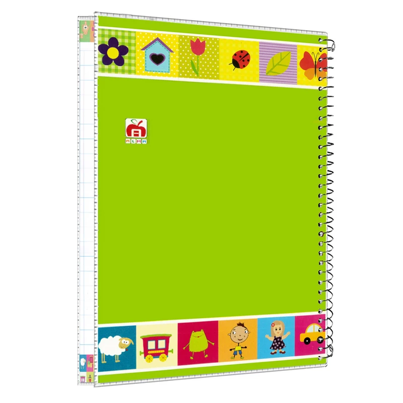 دفتر 80 برگ الما مدل کارتونی جلد دار طرح جایزه کد 7885