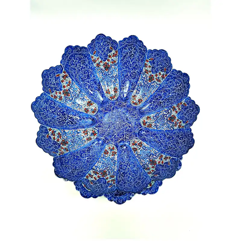 ست کاسه و بشقاب میناکاری کد s25