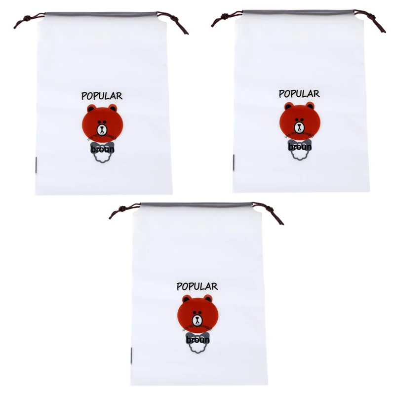 نظم دهنده ساک و چمدان مدل خرسی مجموعه 3 عددی