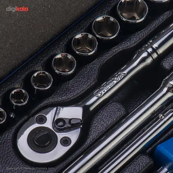 مجموعه آچار بکس نووا مدل NTS 7003 ست 17 عددی شش گوشه