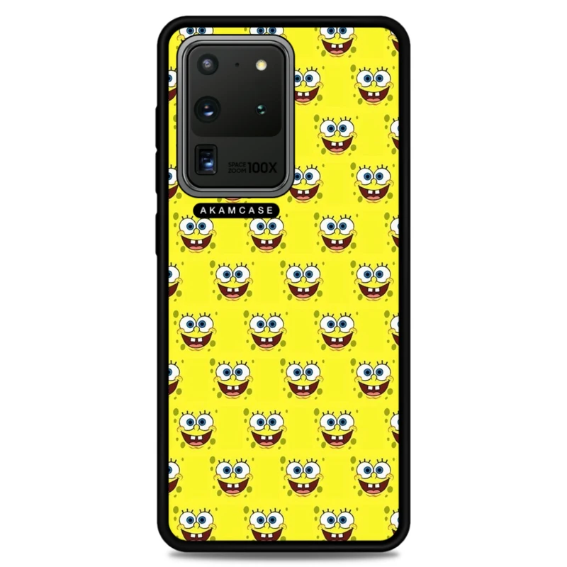 کاور آکام مدل AMC-WSGS20U-SPONGE BOB12 مناسب برای گوشی موبایل سامسونگ Galaxy S20 Ultra