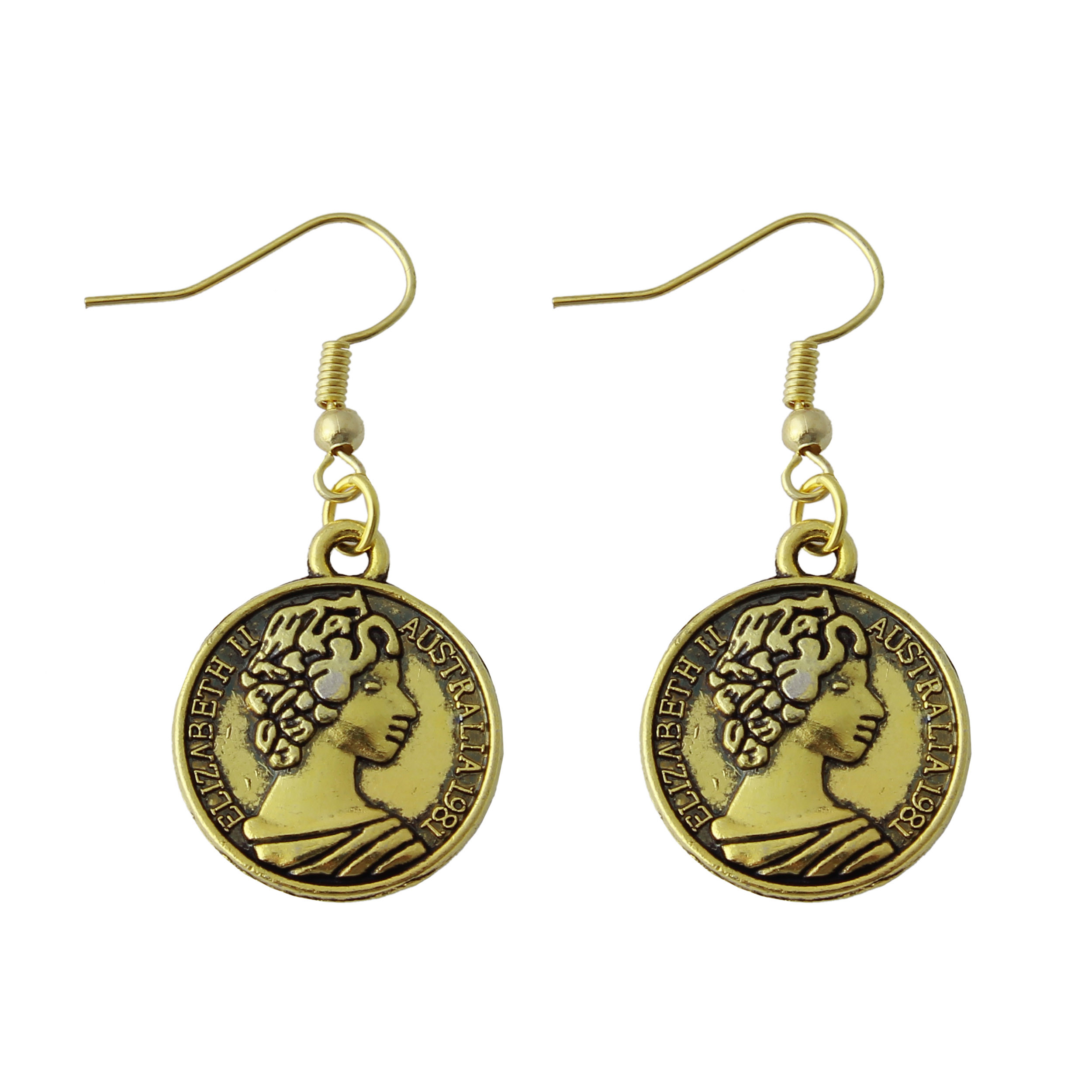 گوشواره دخترانه بازرگانی میلادی کد GZN_105