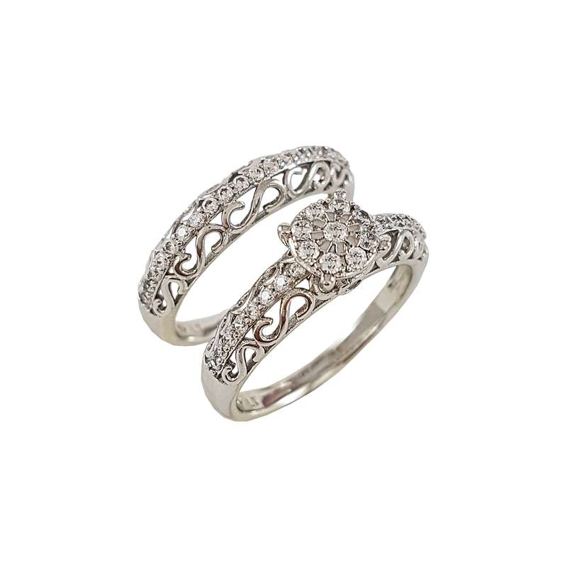 انگشتر زنانه ژوپینگ کد XP540 مجموعه 2 عددی