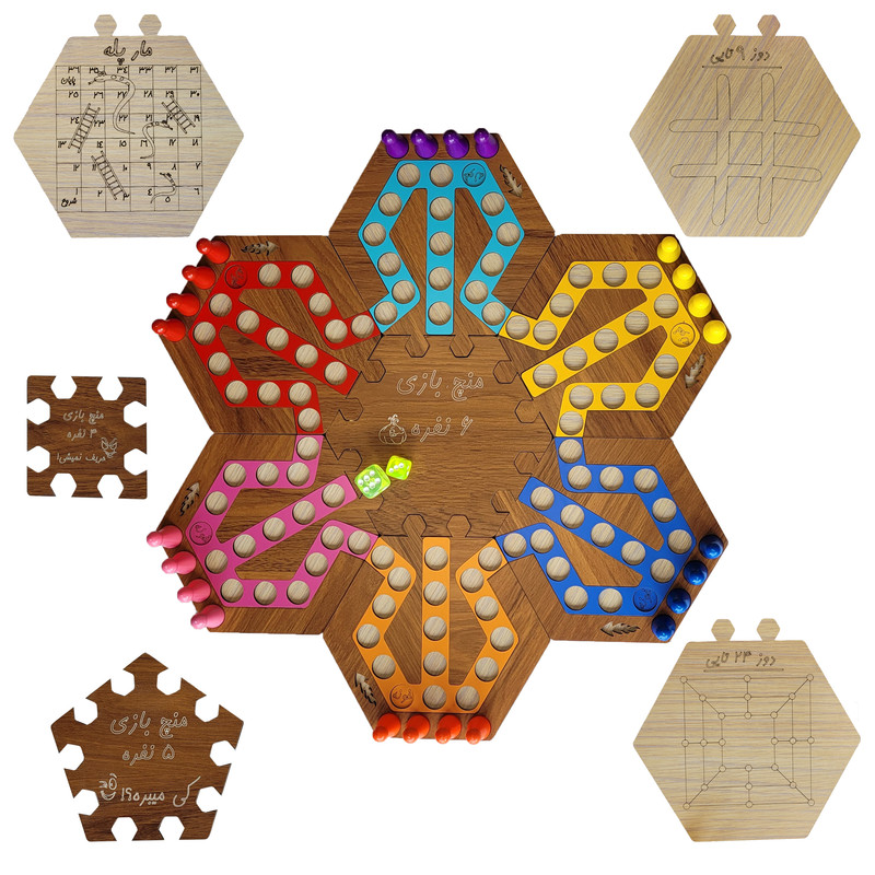 بازی فکری مدل منچ چند کاربره مجموعه 9 عددی