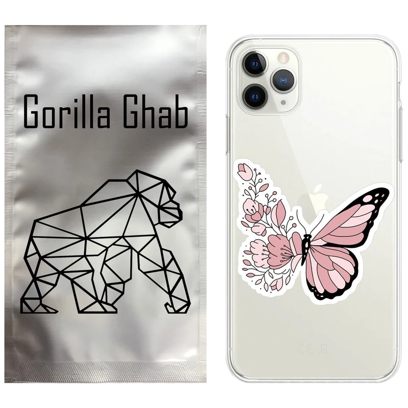 کاور گوریلا قاب مدل CLG کد 98 طرح پروانه مناسب برای گوشی موبایل اپل iPhone 11 Pro Max
