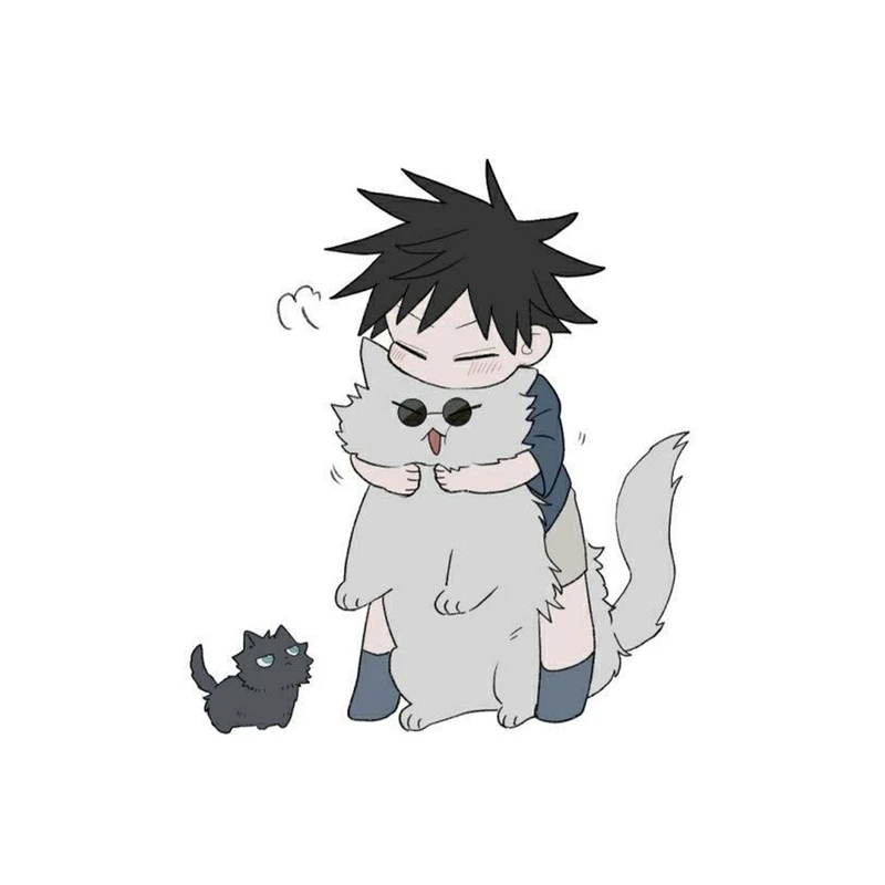 استیکر لپ تاپ و موبایل مدل انیمه طرح جوجوتسو کایسن مگومی فوشیگورو Jujutsu Kaisen Megumi Fushiguro کد 2284