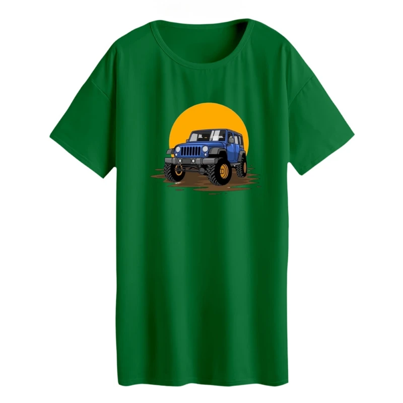 تی شرت لانگ زنانه مدل جبپ و غروب