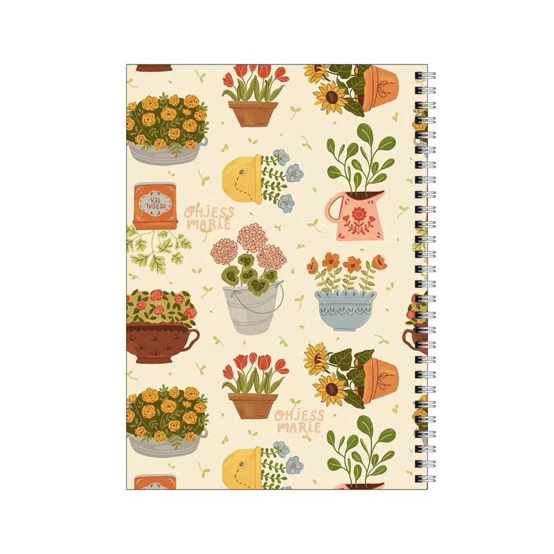 دفتر مشق 50 برگ بامبیلیپ طرح گلدان گل کد 4551060