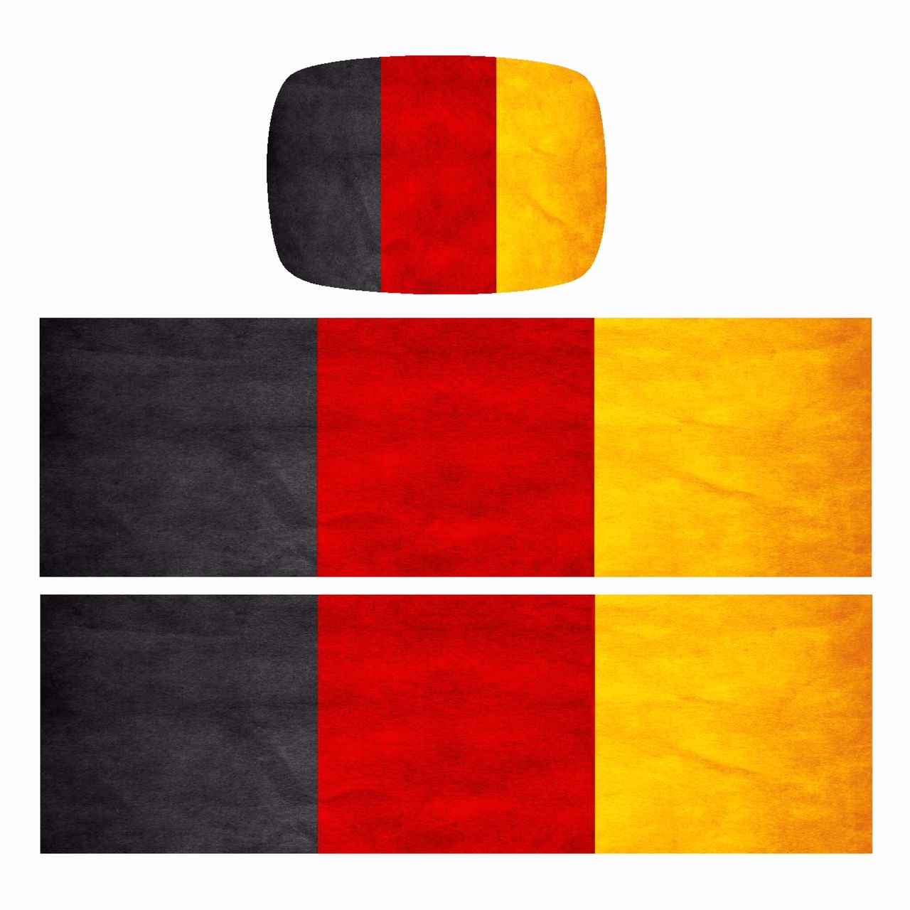 برچسب پارکابی و باک خودرو طرح پرچم آلمان کد SB020 مناسب برای سمند بسته سه عددی