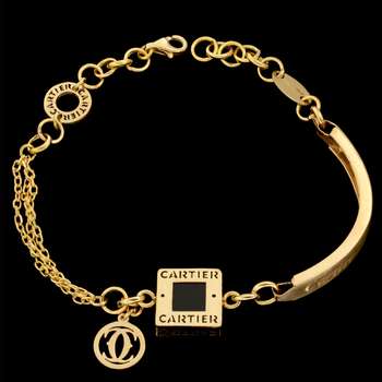 دستبند طلا 18 عیار زنانه طلای مستجابی کد 67090