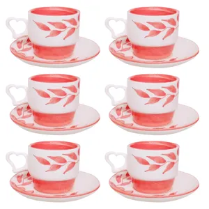  سرویس چای خوری 12 پارچه طرح برگ کد b6
