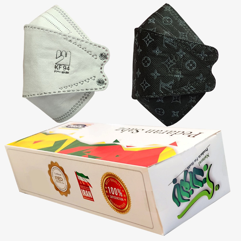 ماسک تنفسی بانوان سبز مدل سه بعدی مجموعه 10 عددی