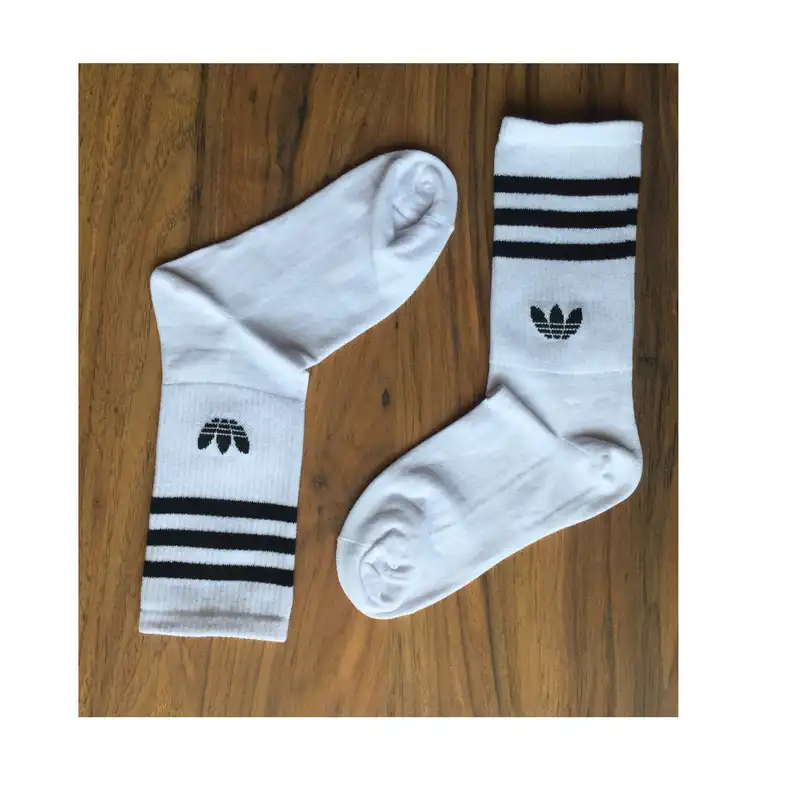 جوراب ورزشی زنانه مدل ساق بلند اسپرت کد A-W رنگ سفید