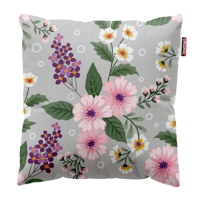 کوسن پاد آفرین طرح گل کد 2746 سایز 30*30 سانتی متر