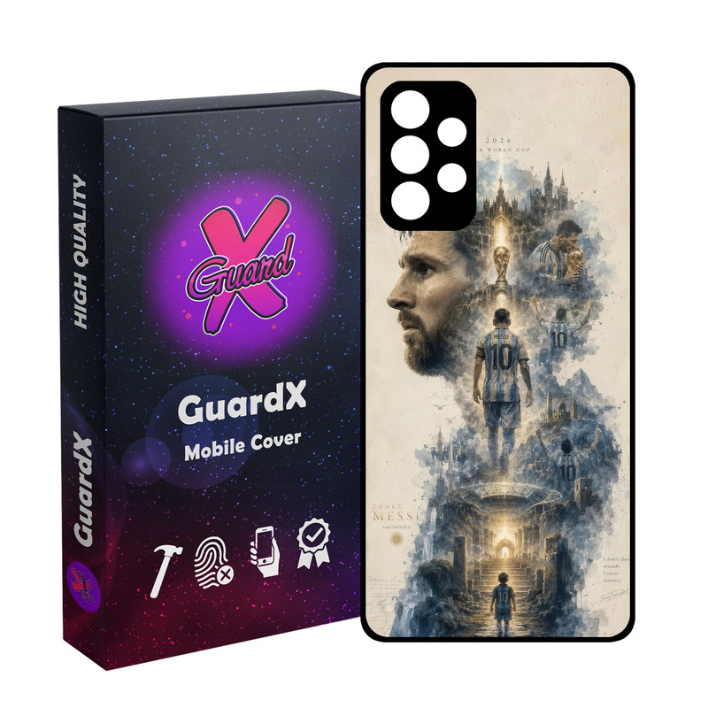 کاور گارد ایکس طرح لیونل مسی آرژانتین مدل 11125 مناسب برای گوشی موبایل سامسونگ Galaxy A32 4G