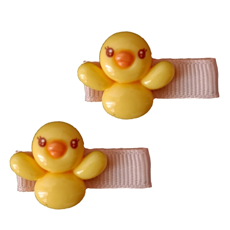 گیره مو دخترانه مدل جوجه کد ۰۱ مجموعه ۲ عددی