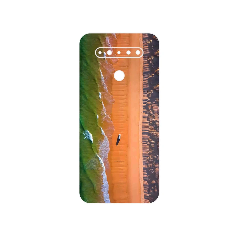 برچسب پوششی ماهوت مدل Beach and Green Sea مناسب برای گوشی موبایل ال جی K51s