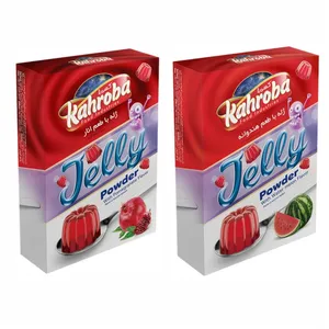 پودر ژله انار و هندوانه کهربا - 100 گرم مجموعه 2 عددی