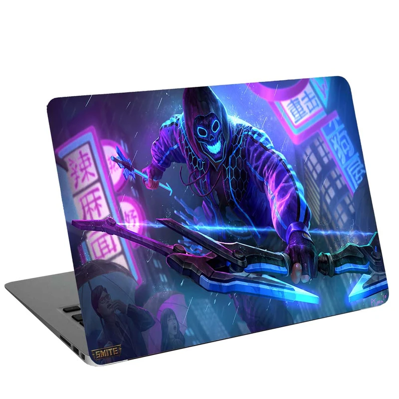 استیکر لپ تاپ طرح smite neon hero G-2111 مناسب برای لپ تاپ 15.6 اینچ