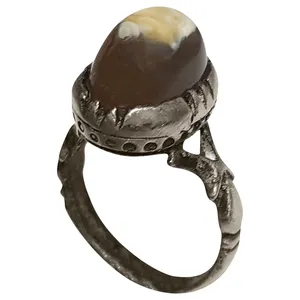 انگشتر نقره مردانه مدل عقیق سلیمانی AS207