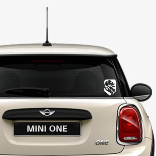 برچسب بدنه خودرو آداک طرح شیر رخ راست کادردار کد Lintgs