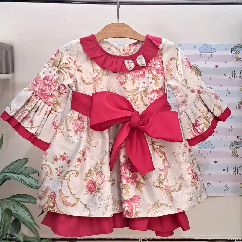 پیراهن دخترانه مدل مجلسی اسپانیایی آتوسا