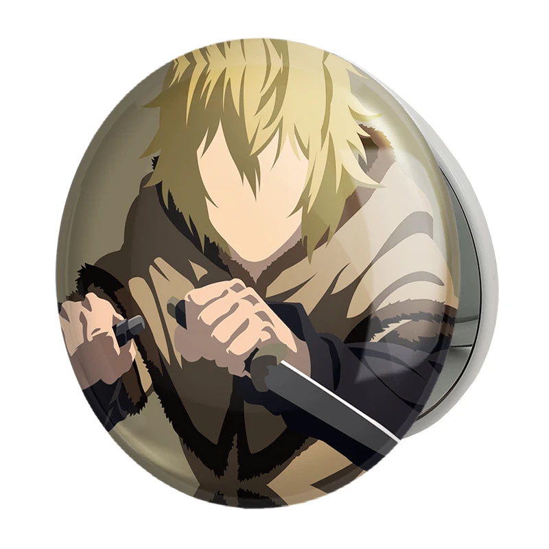 آینه جیبی خندالو طرح تورفین انیمه حماسه وینلند Vinland Saga مدل تاشو کد 27493 