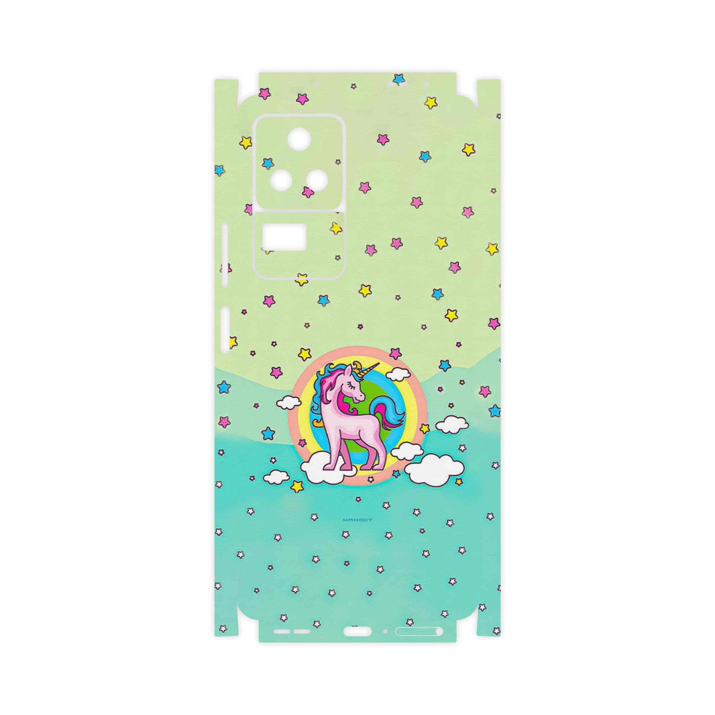 برچسب پوششی ماهوت مدل Rainbow unicorn adventure-FullSkin مناسب برای گوشی موبایل شیائومی Poco F4 5G