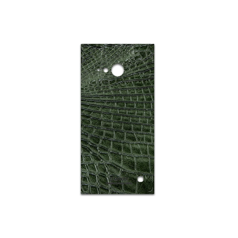 برچسب پوششی ماهوت مدل Green-Crocodile-Leather مناسب برای گوشی موبایل نوکیا Lumia 730