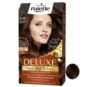 کیت رنگ مو پلت سری DELUXE شماره 68-6 حجم 50 میلی لیتر رنگ قهوه ای کاراملی
