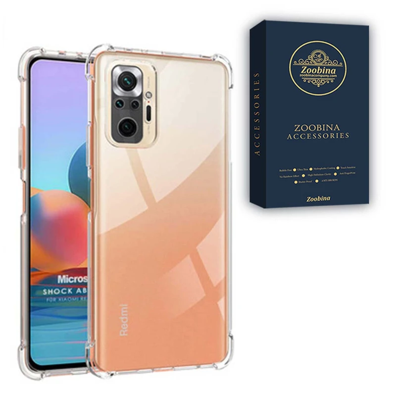 کاور زوبینا مدل Anti Shock مناسب برای گوشی موبایل شیائومی Redmi Note 10 Pro 4G / Note 10 Pro Max