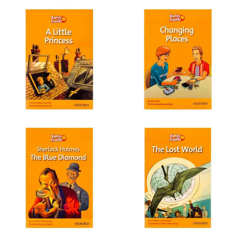 کتاب Family and Friends 4 اثر جمعی ازنویسندگان  انتشارات Oxford چهار جلدی