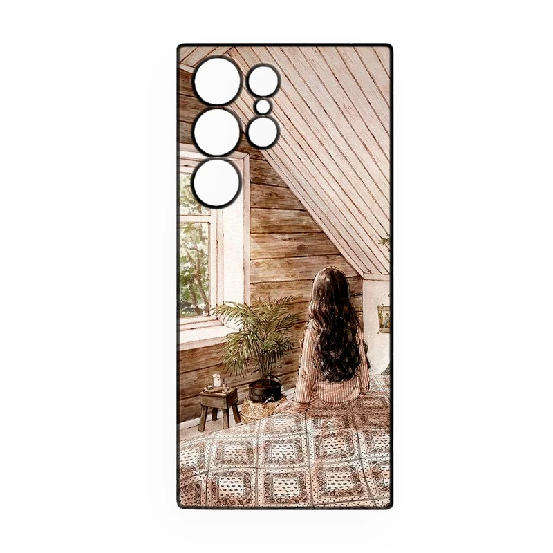 کاور طرح دخترانه کد 229 مناسب برای گوشی موبایل سامسونگ Galaxy S22 Ultra