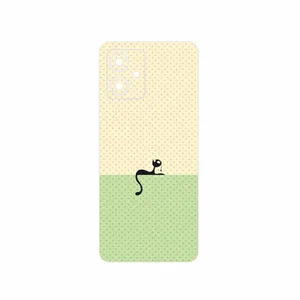 MAHOOT Minimal Internet Cat Icon Cover Sticker for Motorola Moto G54