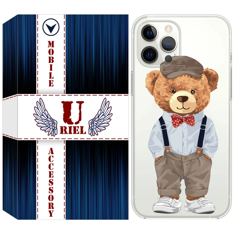 کاور یوریل قاب مدل Clear کد 41 طرح تدی مناسب برای گوشی موبایل اپل iPhone 13 Pro